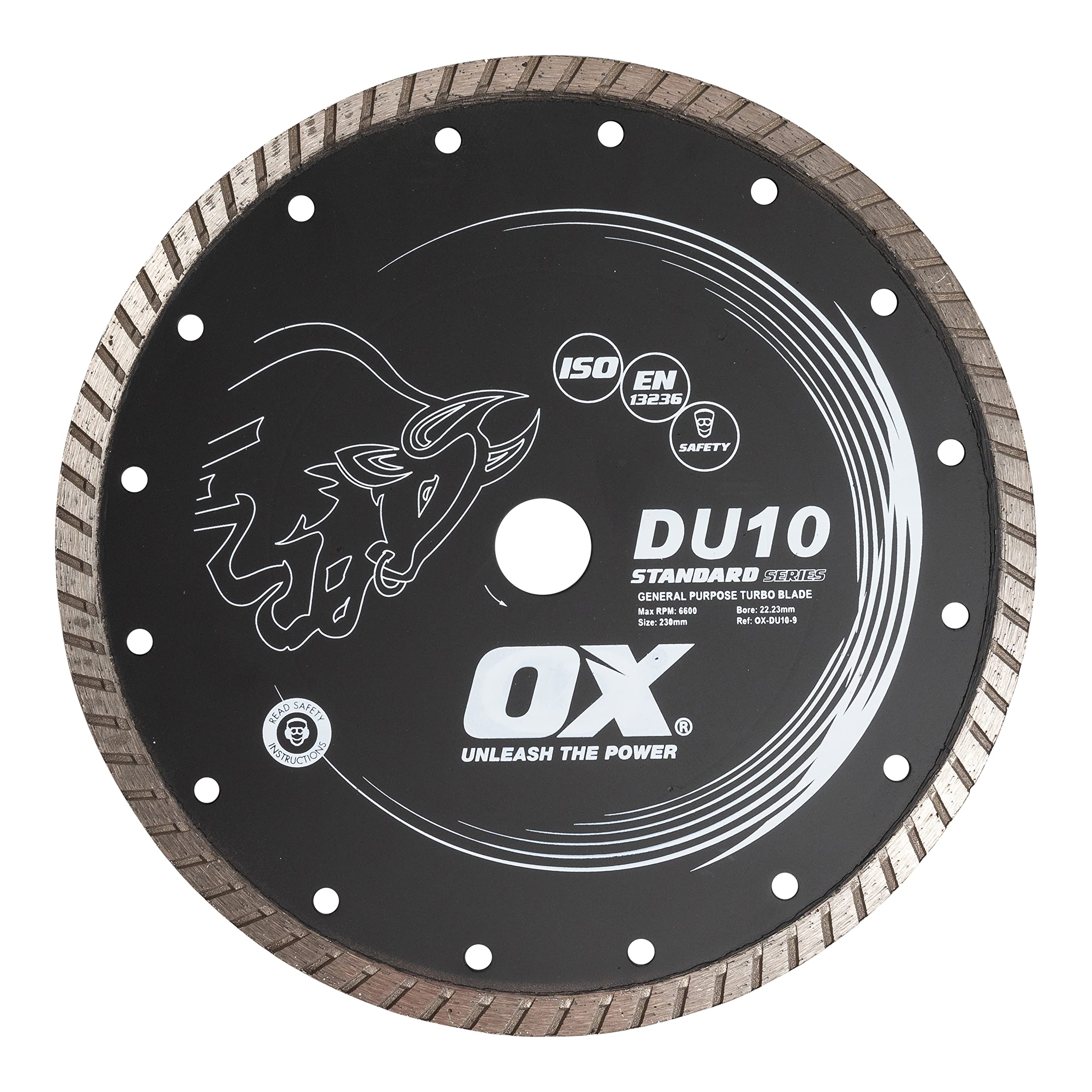 OX DU10-300/20 General Purpose Spectrum Standard Turbo Diamond Blade, Black, 300/20 mm