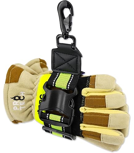 Firefighter Glove Strap | Work Glove Holder Clip with Glove Firefighter Glove Strap | Work Glove Holder Clip with Glove