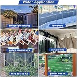 TooTaci Garden Wire 60M 2mm Stainless Steel 7x7 PVC Coated Kit view 7