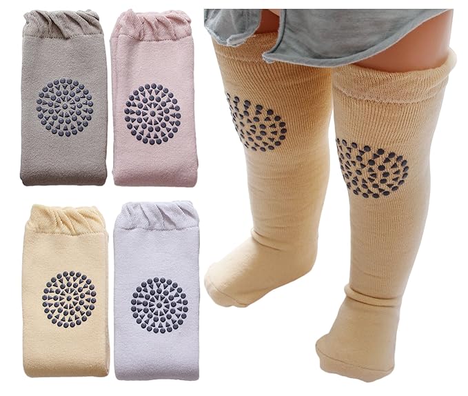 baby knee high socks for crawling