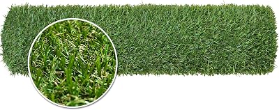 WALPLUS 4mx1m Roll 20mm Pile Height Artificial Grass Garden Lawn