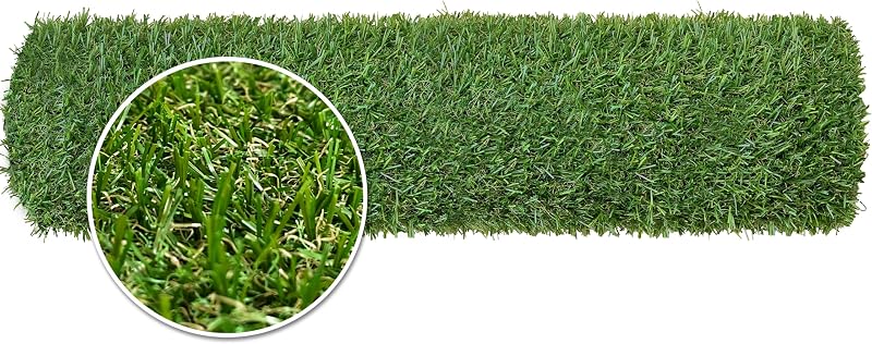 WALPLUS 4mx1m Roll 20mm Pile Height Artificial Grass Garden Lawn