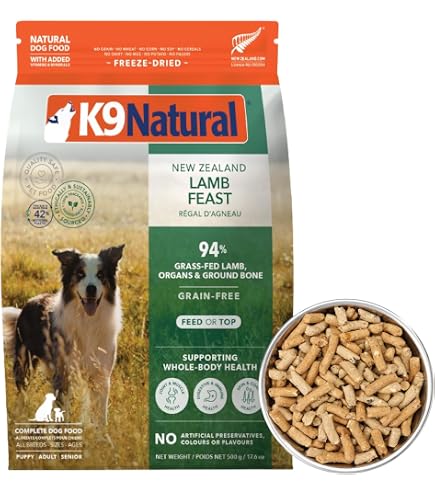 K9 Natural Freeze Dried Dog Food Topper with Verified Ingredients