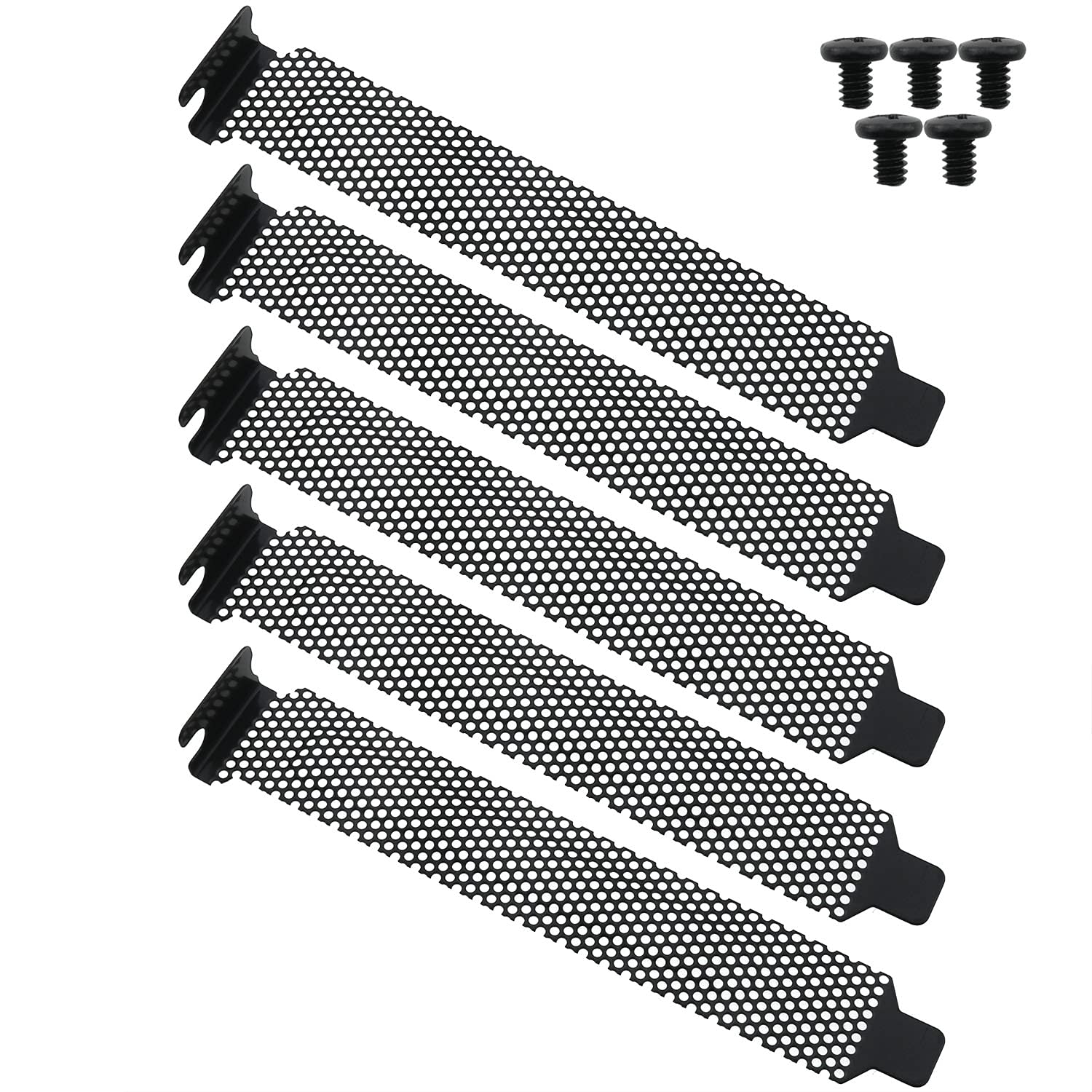 CHENJIN PCI Slot Cover 5PCS Black PCI Dust Filter