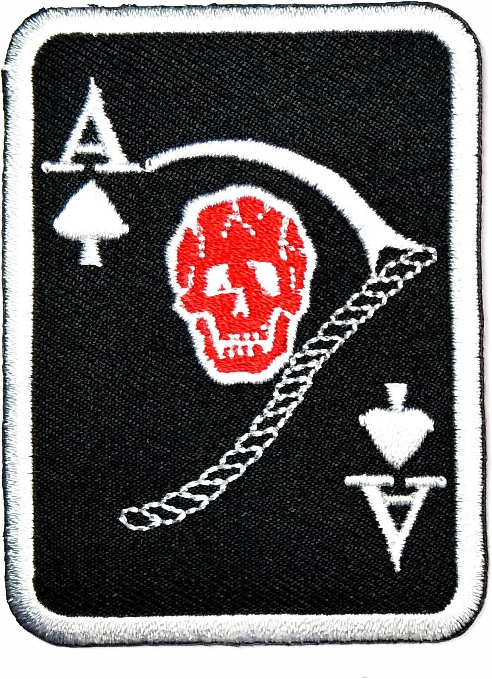Animation Collectables Ace Of Spades Grim Reaper Card Iron On Sew On Embroidered Patch Collectables Sloopy In
