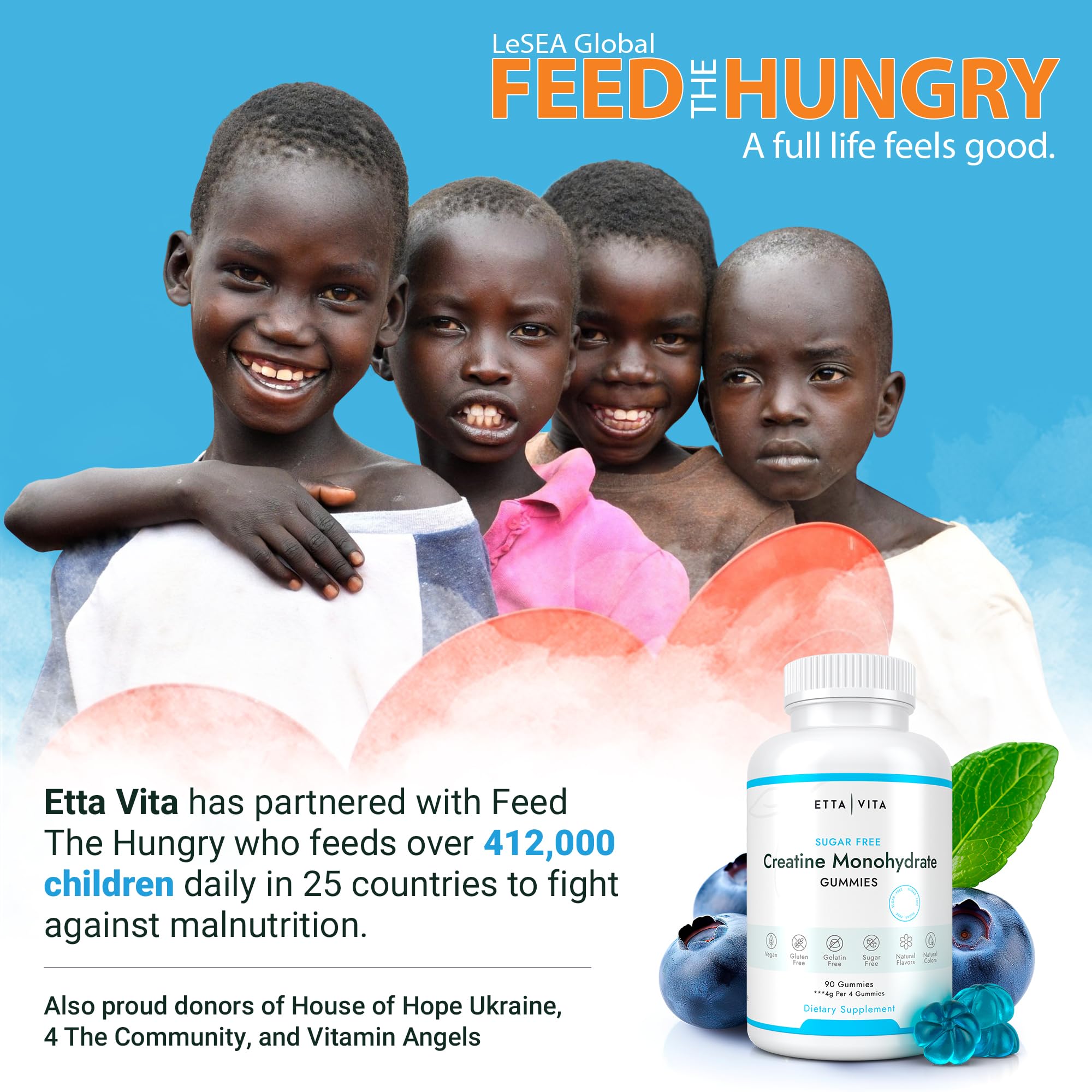 Sugar-Free Creatine Monohydrate Gummies (5g Per Packet) - Potent Creatine Gummies for Men & Women, Supplement for Muscle Support, Cognitive Function - Non-GMO, Gluten-Free, Mucuna Pruriens