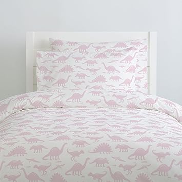 pink dinosaur duvet cover