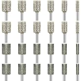 Stone Carving Set Diamond Grinding Bit Compatible with Dremel, 50Grit 116Grit 24PCS Polishing Kit Diamond Bits 1/8" (3mm) Shank Accessories for Stone Glass Ceramics Carving, Polishing, Grinding