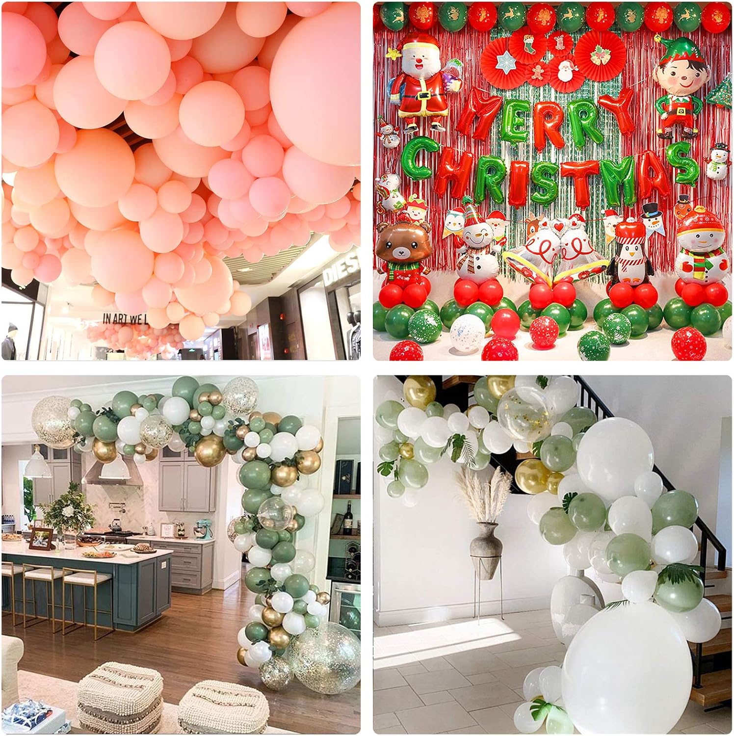 Balloon Arch Points Dots Stickers and Balloon Arch Garland Decorating Strips Kit (4 rolls dots), White - Image 5