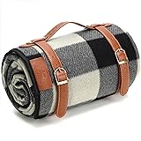 PortableAnd Picnic Blankets, 3 Layer Soft Fleece