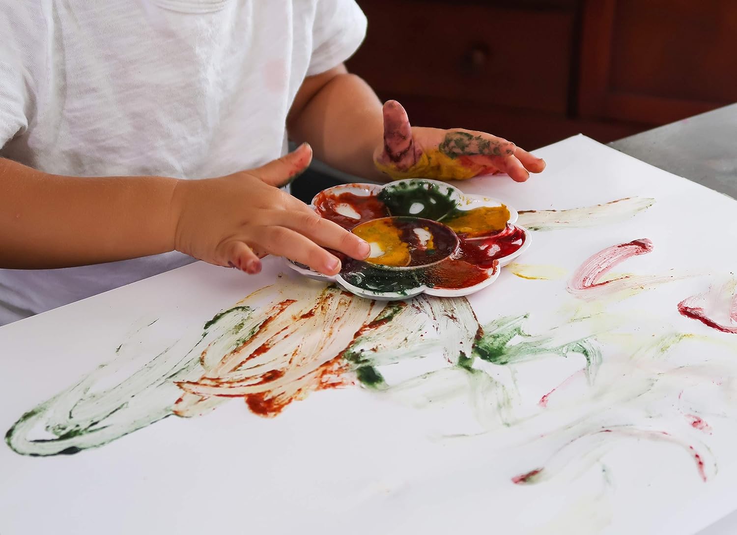 Veggie Baby Finger Paints for Toddlers, Vegan, Organic Baby Safe Coloring, Play, Colorful Eco Painting (5 Colors): Home Improvement