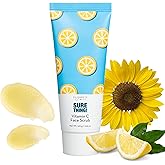Elizabeth Mott Sure Thing Vitamin C Face Scrub – Heat Activated Exfoliating Facial Cleanser for Deep Pore Cleansing & Smoother Skin – Gentle Brightening Scrub, Vegan & Cruelty-Free Skincare, 3.52 oz