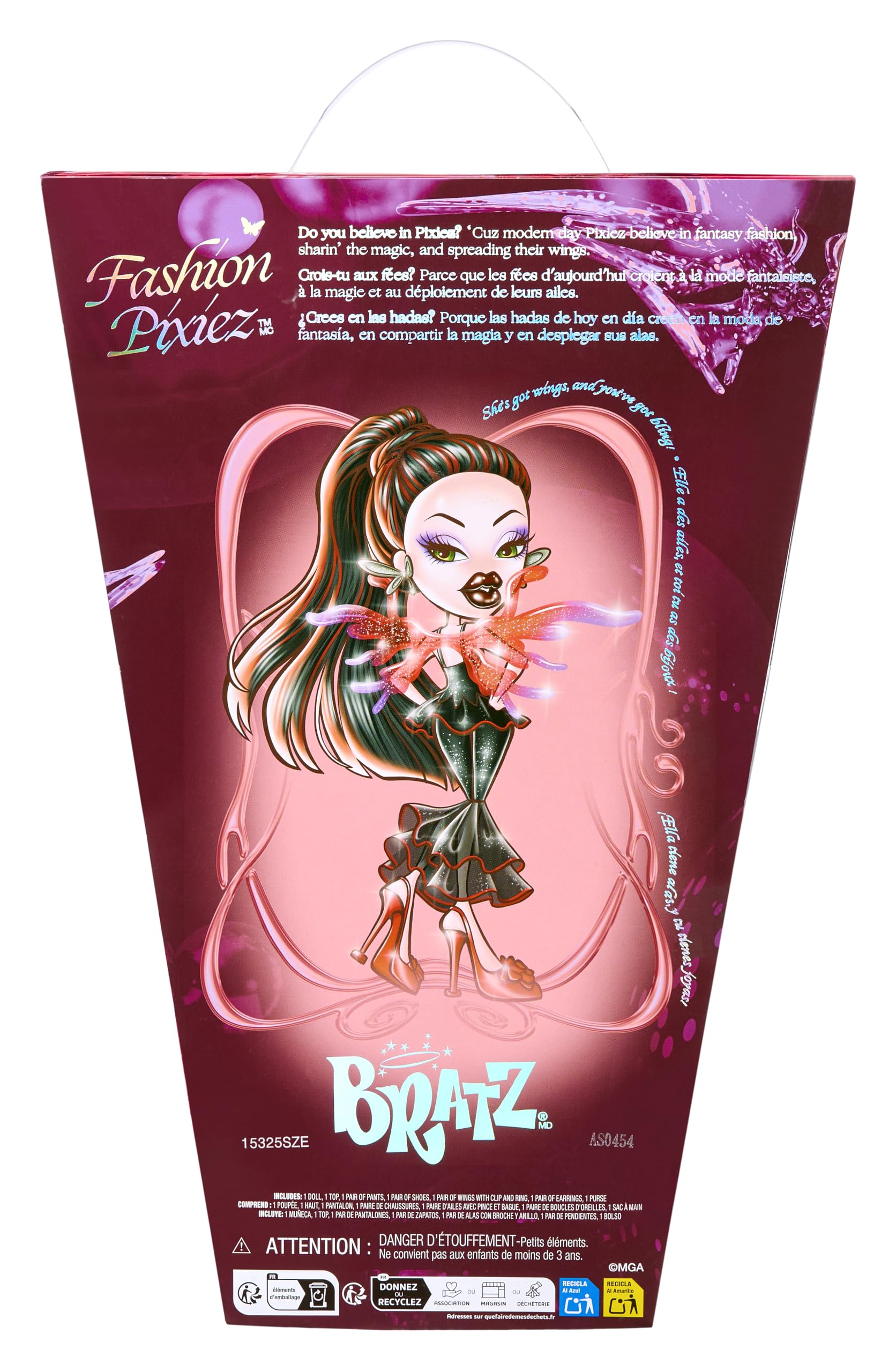 Bratz Fashion Pixiez Lina Collectible Fantasy Doll with Real Fashions and Accessories