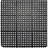 Envelor Interlocking Rubber Floor Mat Restaurant Kitchen Mat for Floor Anti Fatigue Bar Mat Door Mat Non - Slip Mat Indoor Outdoor Shower Pool Drainage Mat Durable Garage Flooring 36 x 36 Inch