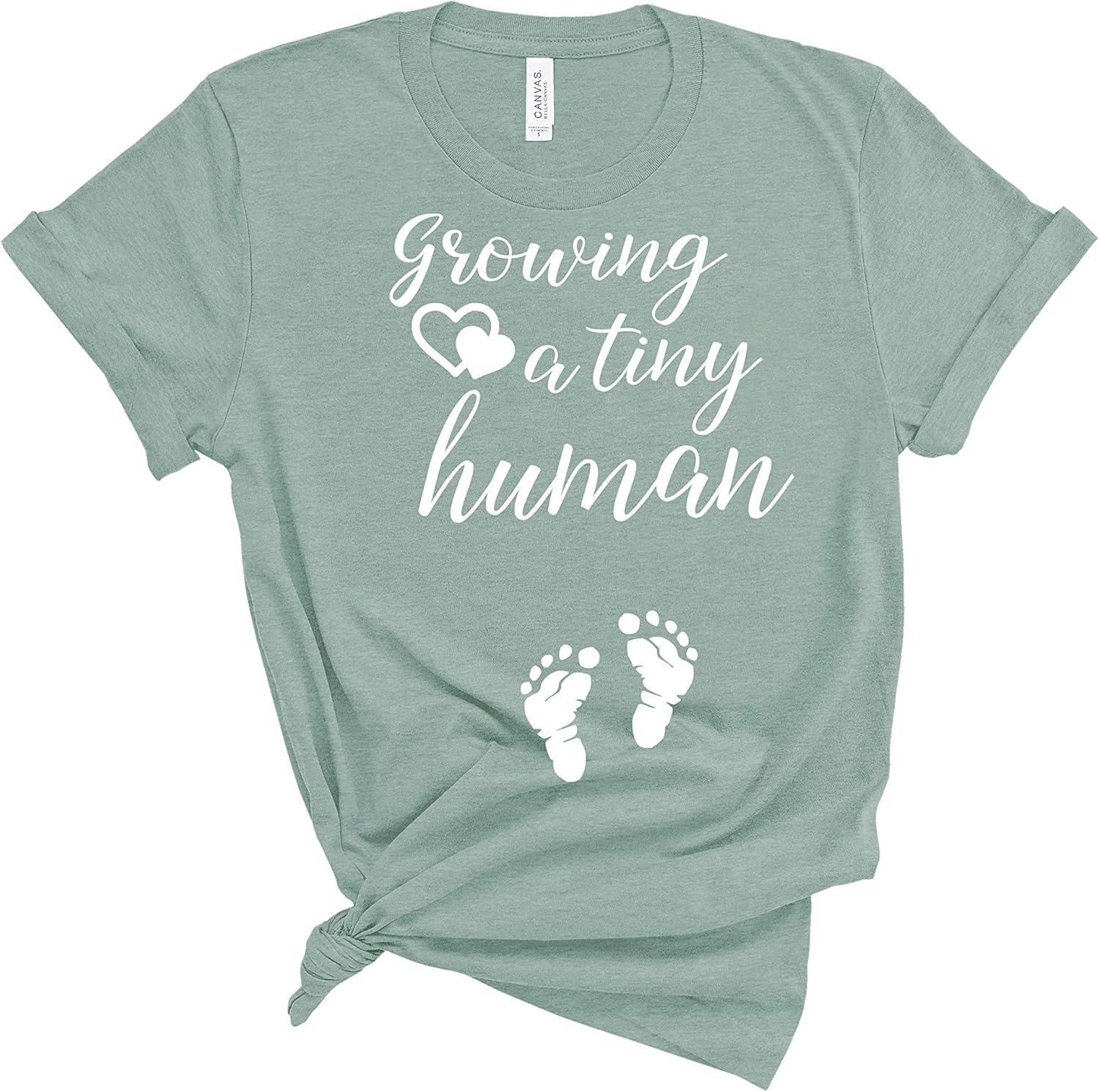 Amazing Retro Growing a Tiny Human Shirt, Pregnancy Reveal Shirt,Pregnant Pregnancy Announcement Shirt
