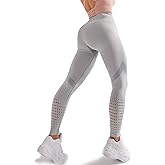 Redqenting High Waisted Leggings for Women Workout Seamless Leggings Yoga Pants Sweat Proof Tummy Control Tights