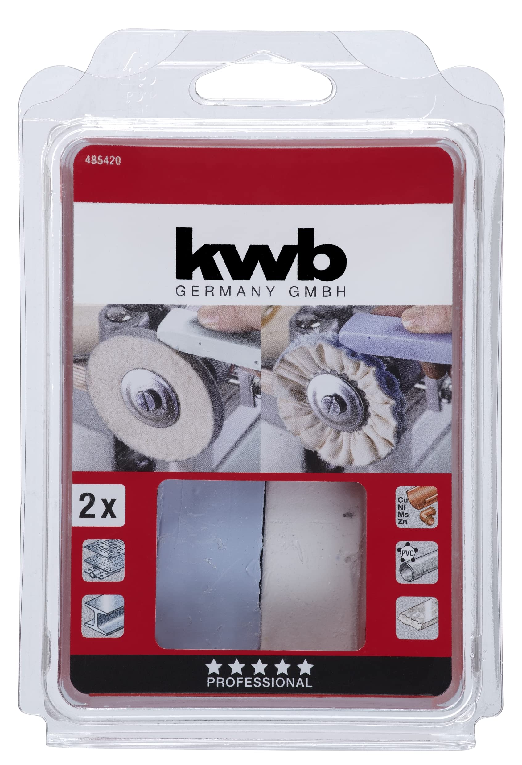 kwb 4854-20 Polishing Paste Set, 2-Piece