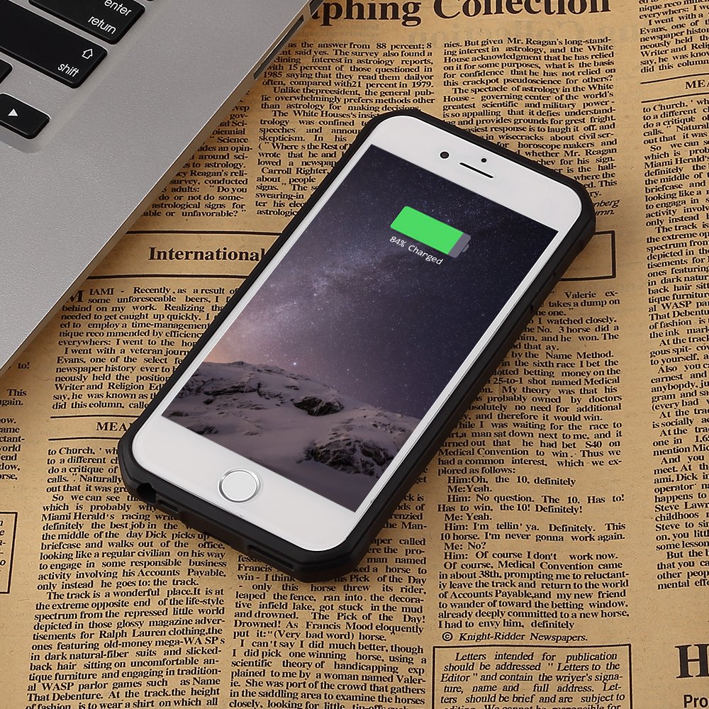 Battery Case for iPhone 7/6S/6 Plus, Mbuynow 4200mAH Portable Charging Case for iPhone 7/6S/6 Plus External Rechargeable Charger Case Protective Power Charger(5.5 inch)