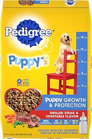pedigree puppy food nutritional information
