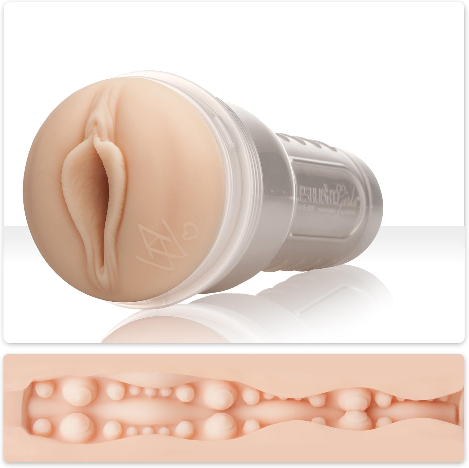 Fleshlight Girls' Angela White Indulge Texture Discrete Masturbator, Made of Realistic Superskin Material - Image 3