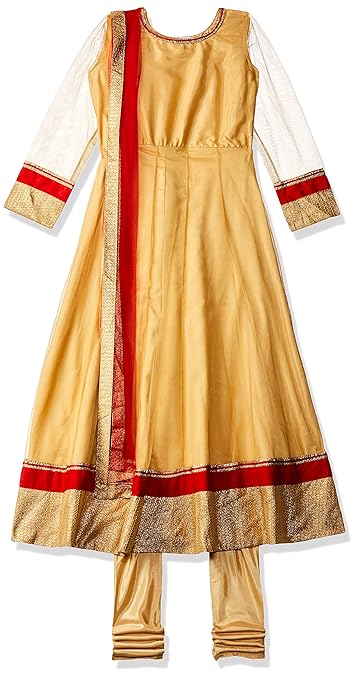 Girl's Cotton Salwar Suit (ILW19I56054E_Red_13-14yrs)