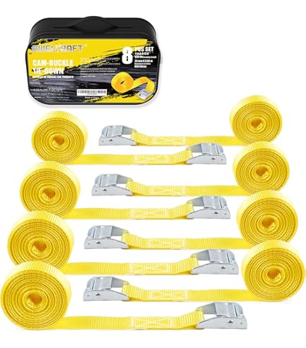 Ratchet Straps Riakrum 15 Pack Lashing Straps Adjustable Kayaks