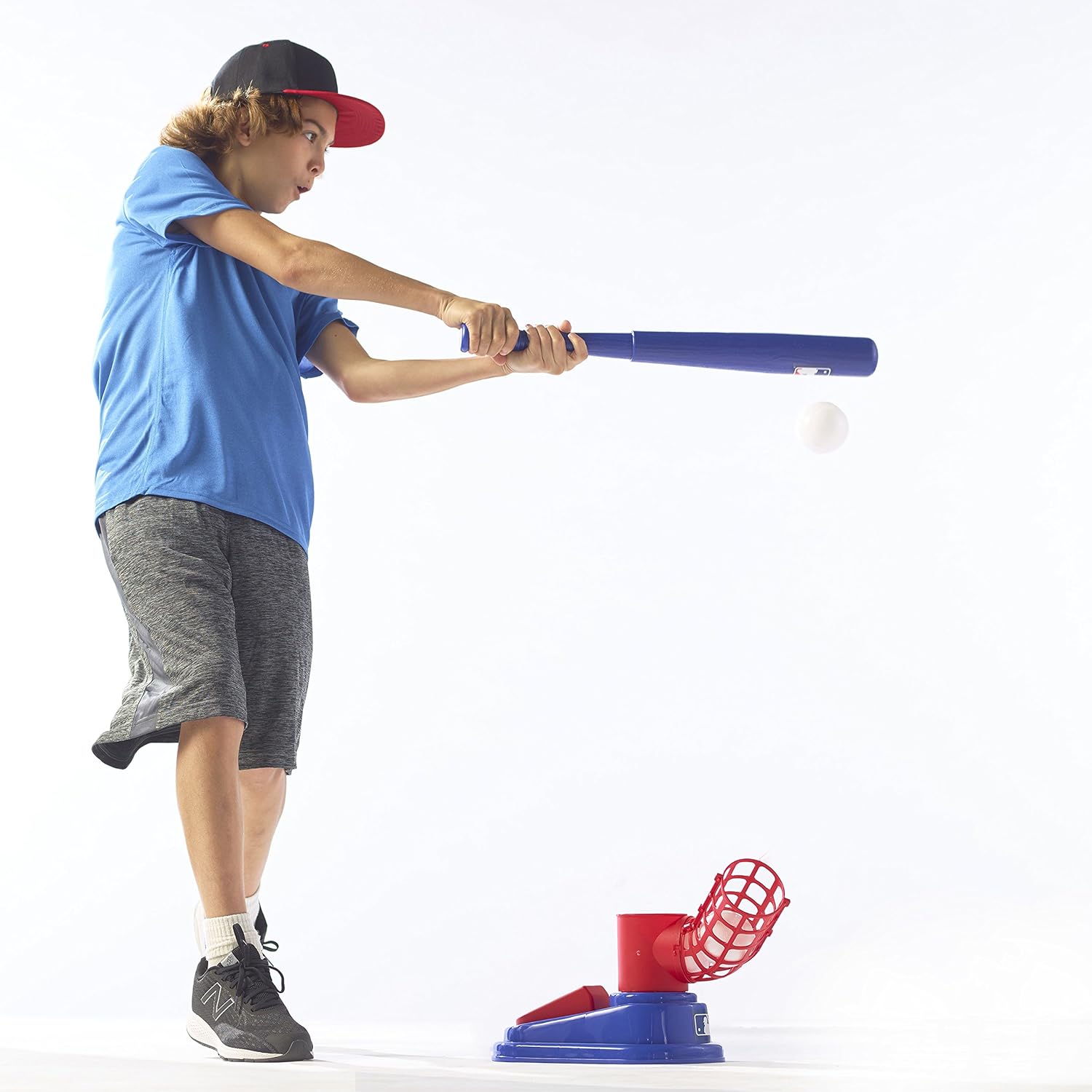 Franklin Sports MLB Baseball Pop A Pitch - Includes 25 Inch Collapsible Plastic Bat and 3 Plastic Baseballs: Toys & Games