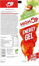 HIGH5 Energy Gel 20x38g Apple Glucose Gel No Caffeine for Running Cycling view 6
