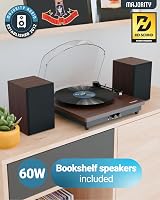 MAJORITY In & Out Bluetooth Record Player with Speakers Moto Plus view 3