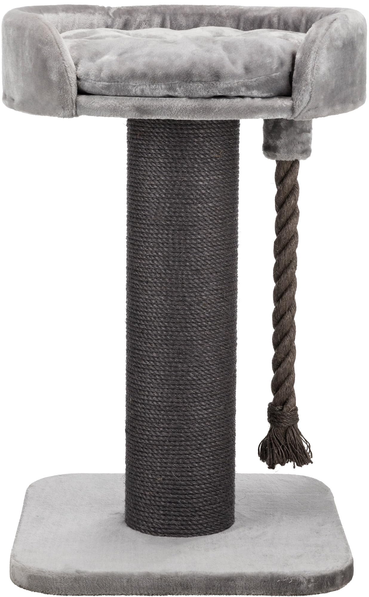 TRIXIE cat tree XXL Klara 39.4 inches in grey – robust cat scratching post for large cats with a cosy, elevated lounging area, comfortable & stable – 44676