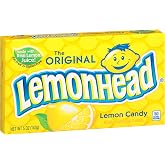 Lemonhead Hard Lemon Candy, Tangy &amp; Sweet, Theater Box, 5 oz | Tangy sweet lemon hard candy, classic, concession box, movie night, party bowls, sharing, on-the-go