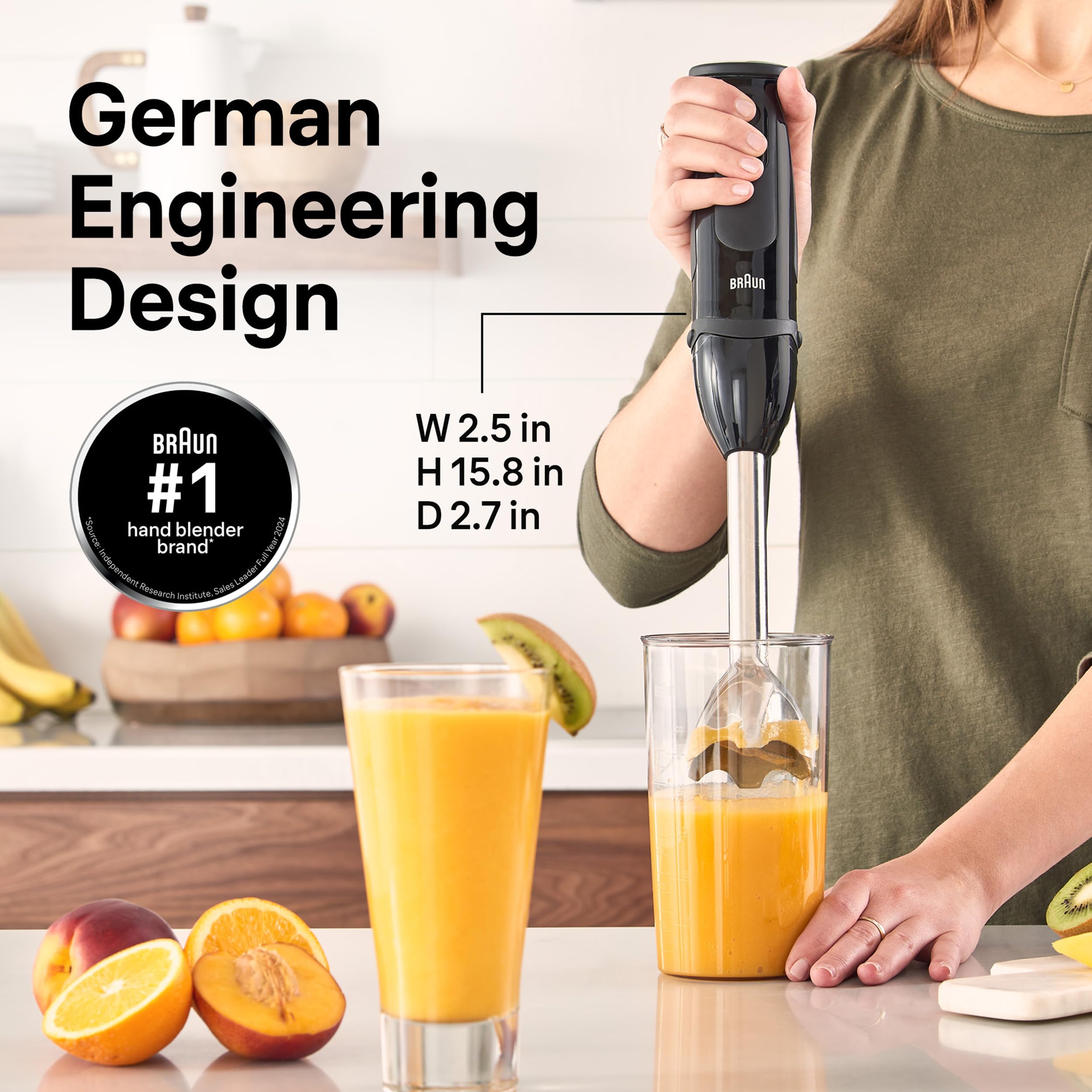 Braun MQ5025 Hand Blender Multiquick Vario, MQ5025, Black