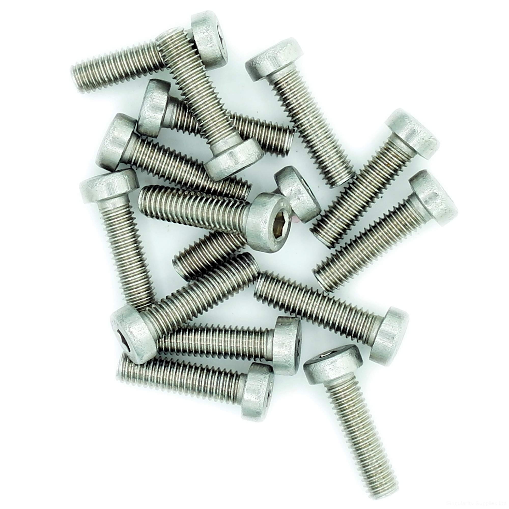 M4 (4mm x 22mm) Hex Socket Cap Screw (Bolt) (Low Head) - Stainless Steel (A2) (Pack of 20)