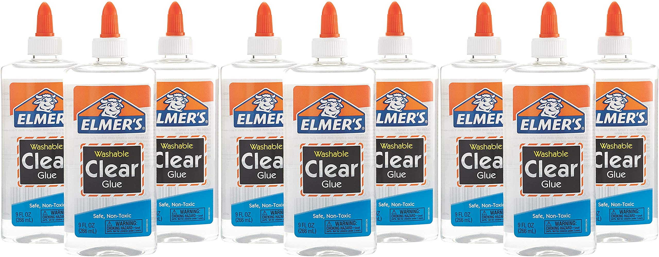 Elmer's Liquid School Glue, Clear, Washable, 9 Ounces, 1 Count 3 Pack