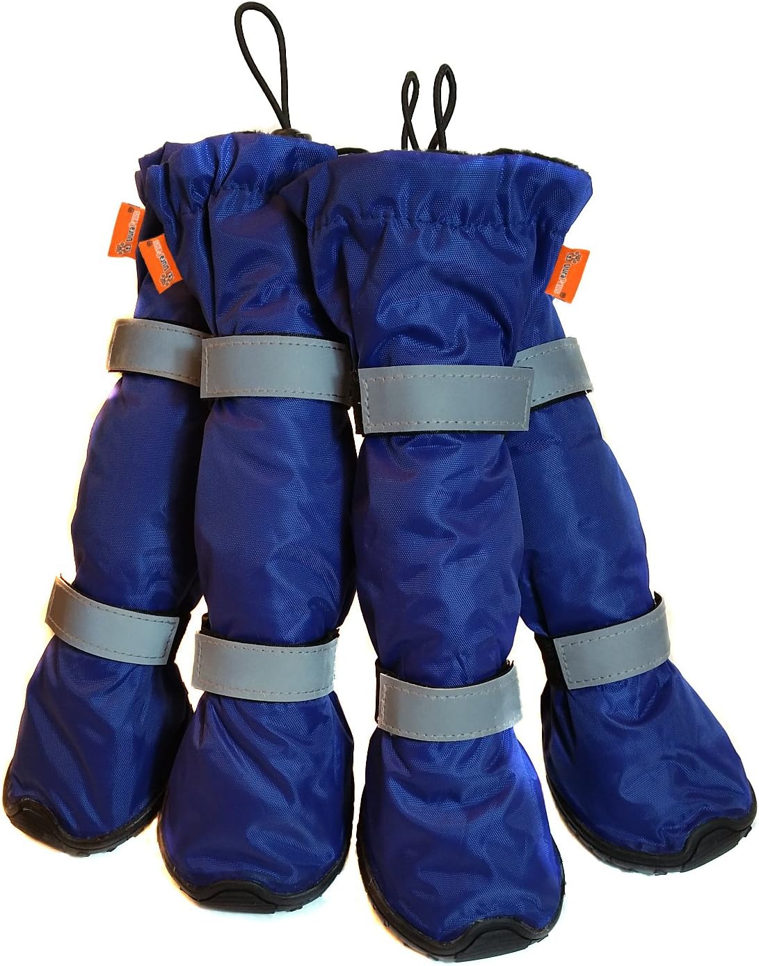 DuraPaws 100% Waterproof Dog Boots - Snow Boots - Paw Protector for Snow, Rain & Salt (Set of 4 Available in 5 Sizes) (Red, Small - 1.93" Wide x 2.17" Long)