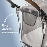 Zamboo Rain Cover for Dog Pram Medium Large Fits 106x59x107 cm Rear Zip view 3