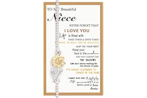 Tarsus Sunflower Gifts for Women Teen Girls, Sunflower Bracelets for Women