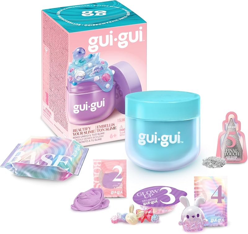 Gui Gui Butter Slime Kit Scented Slime with Glow-Up Beauty Ritual