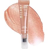 Milani Cheek Kiss Blush + Glow, Liquid Blush and Highlighter - Luminoso | 2-In-1 Liquid Blush &amp; Highlighter For A Radiant, Healthy-Looking Glow. Infused With Nourishing Glycerin &amp; Vitamin E.