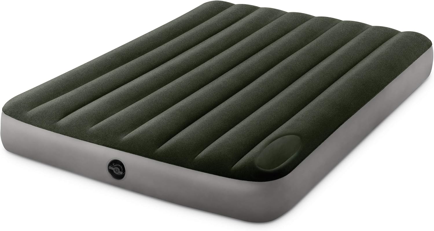 Intex Dura-Beam Standard Series Single-High Airbed, Queen : Sports & Outdoors