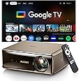 Aurzen EAZZE D1 MAX Upgraded Google TV Smart Projector 4K Supported, Ultra-Bright 1000 ANSI Lumens, MEMC Tech, Fully Automati