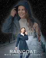 33,000ft Women's Rain Jacket Waterproof Lightweight Packable Sapphire Blue view 2