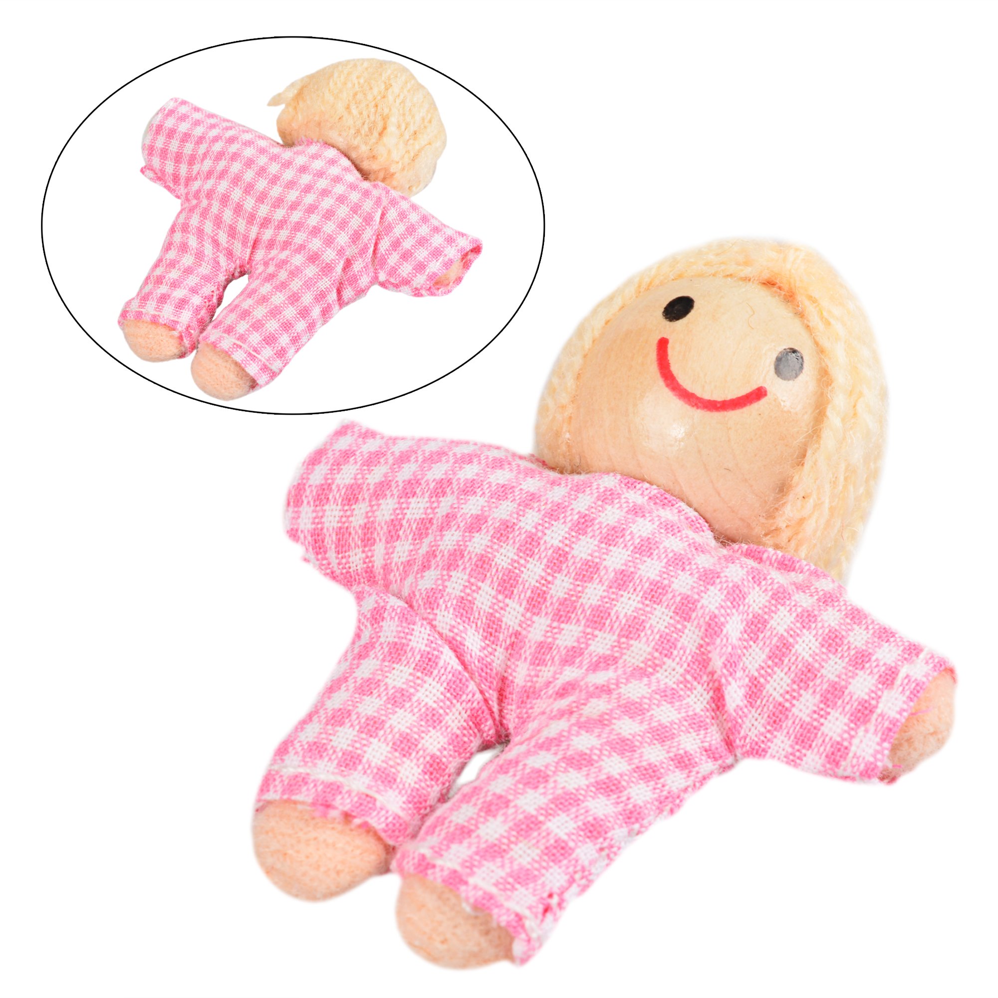 Arshiner Muñecas de Familia con Muebles de Casa de Conjunto de Juguetes