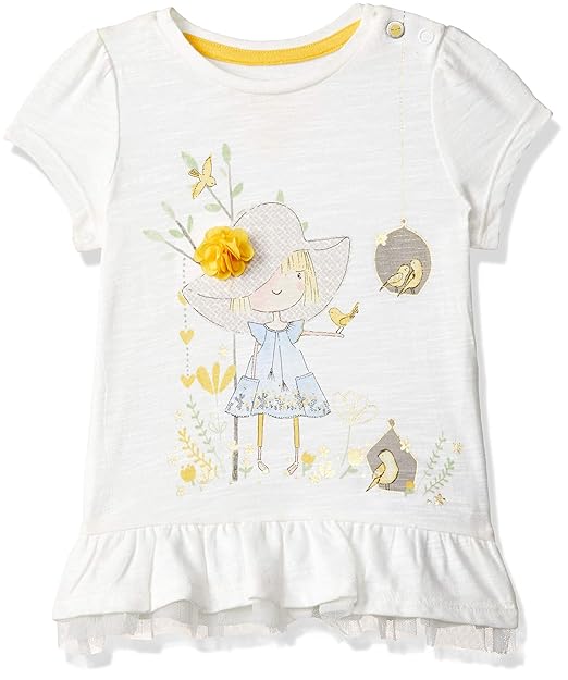 Baby Girls Floral Regular Fit T-Shirt