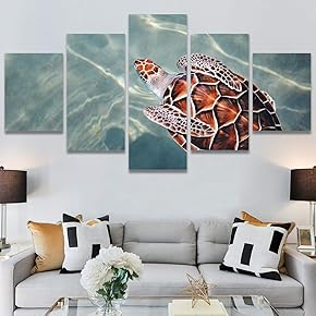SIGNWIN 5 Panel Canvas Wall Art Modern Art...
