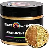 Eye Candy Pigments Premium Gold Mica Powder - Krysanthe Gold (50gr) - for Epoxy, Resin, Soap, Paint, Woodworking, Acrylic Pouring, Bath Bombs, Fishing Lures - DIY Arts and Crafts Additive