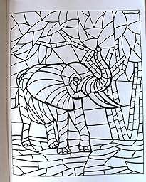 Amazon.com: Creative Haven Animal Mosaics Coloring Book ...