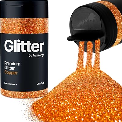 Hemway Copper Glitter Shaker 130g Ultrafine Resin Epoxy Craft Glitter