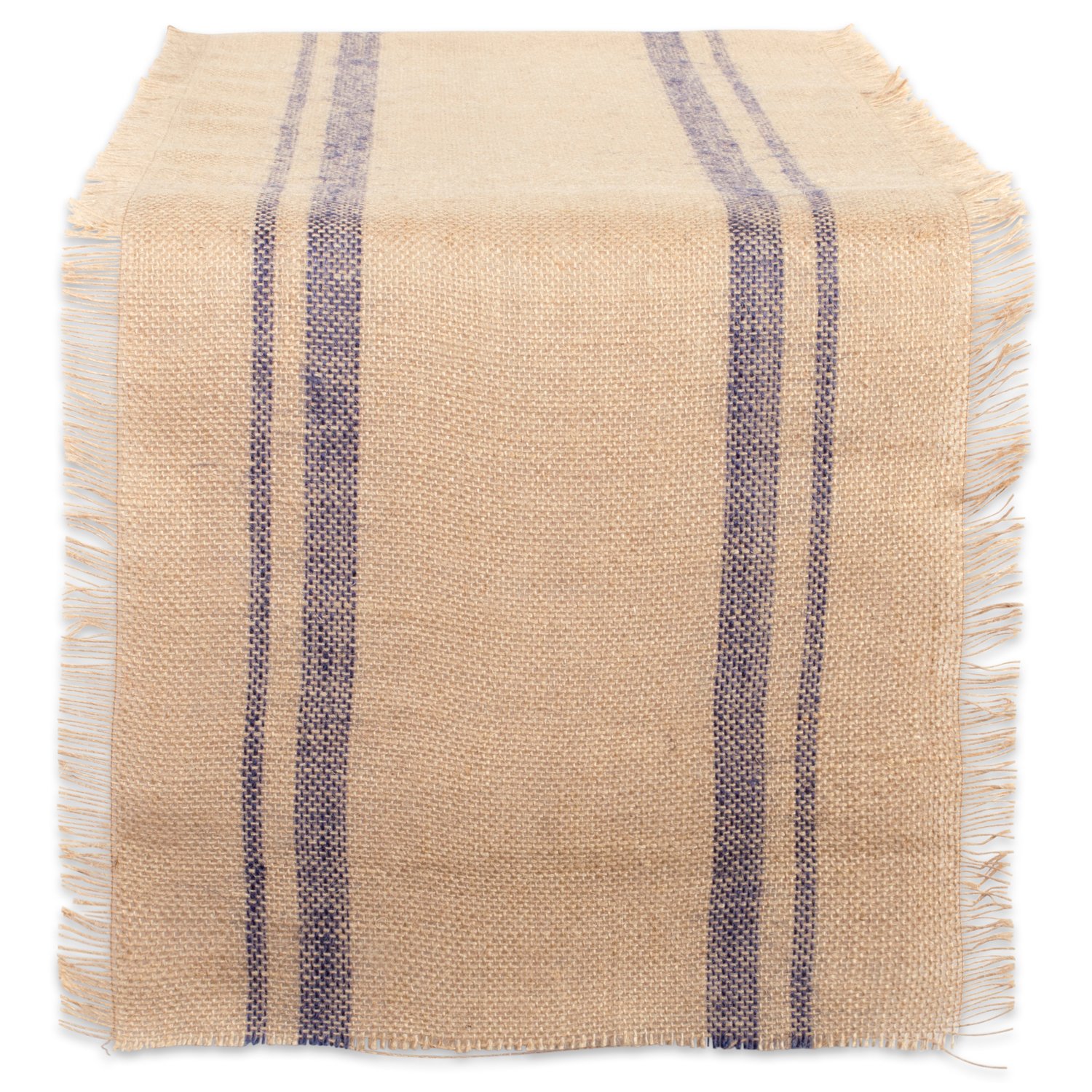 DII Kitchen Tabletop, Natural Jute, Blue, 14x72
