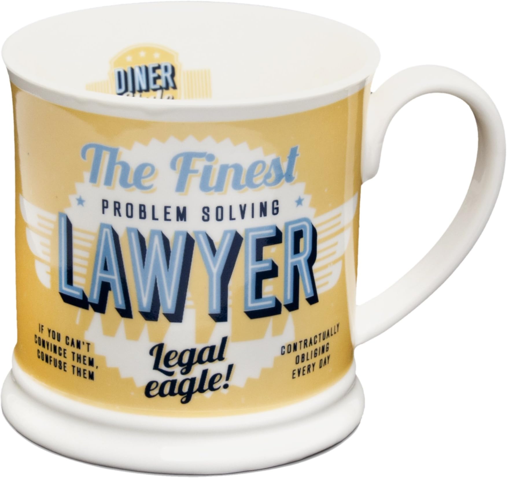 Diner Mugs Lawyer, 8 oz, Yolk Yellow